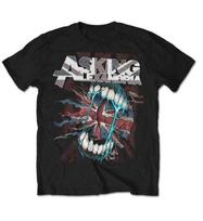 Vintage Asking Alexandria Flag Eater Gift For Fans Black   FF097 Unisex T-Shirt M gray