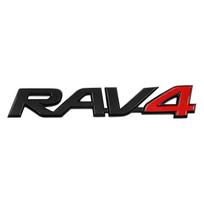 1 vnt. Automobilio stilius 3D ABS RAV4 RAV-4 Automobilio raidės Logotipas Galinės bagažinės Lipdukai Emblema Ženklelis Dekoracija Toyota RAV4 Priedams fkrb5 white