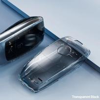 TPU Skaidrus automobilio rakto dėklas Dangtelis Mercedes Benz E C S GLC Klasėms E200 E400 E63 W213 S550 S560 C260 A200 Rakto Korpuso Apsauga skaidri juoda spalva