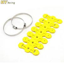 Universalus motociklo išmetimo duslintuvo vamzdžio apsauginis dangtelis KTM Honda Yamaha Suzuki Kawasaki CRF YZF WRF RMZ 250 450 juoda