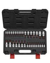 Torx antgalių rinkinys, 34 dalių, S2 ir cr-v plienas, T6-T70, su dėklu