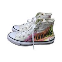 Converse All Star Light Comfortable Trendy High Top Canvas Shoes Unisex Sneakers White 168997C 36 gray