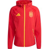 Adidas Spain Tiro Slim Fit Hooded Zip Long Sleeve Jacket Men Jacket Team-Power-Red JZ2243 L red