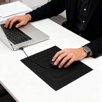 Heating Mouse Pad 3-Level Electric Safe Overheat Protection Warmer Mat Heated Desk Mat Hand Warmer for Home Dorm Office Study China Mainland gray