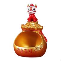 Animal Statue Figurine Table Art Decoration Resin Storage Holder Sundries Container for Desktop Aureate   brown