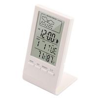 Mini Digital Thermometer Hygrometer Indoor Temperature Humidity Meter Gauge Clock Weather Station Forecast Max Min Value Display balta
