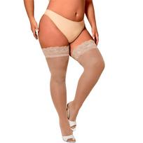 Plus Size White Fishnet Thigh High Thin Long Socks Black Lace Mesh Silk Stockings For Oversize Women Sexy 3Xxxl New Summerw One Size black