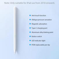 For Pencil For iPad Air 11 M4 M3 M2 5 4 A16 Pro 13 11th M5 12.9 Stylus Pen 10 9 9th 10th Gen Mini 6 7 Bluetooth Touch Pens