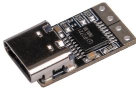 Išorinio akumuliatoriaus (Powerbank) su PD funkcija įtampos valdiklis su USB-C lizdu, lituojamais kontaktais(5V 9V 12V) JOY-IT