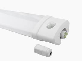 Hermetinis šviestuvas su judesio davikliu PIR, TRI-PROOF, 230Vac, 40W, 4800lm, 125cm, IP65, 4000K