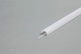 LED profilio ARC12 dangtelis, ovalus, baltas, 3m, TOPMET