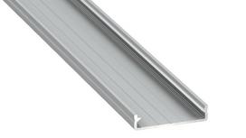 Profilis aliuminis anoduotas LED juostoms platus paviršinis, SOLIS, 1m LUMINES