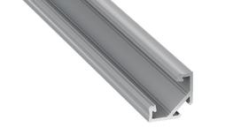 Profilis aliuminis anoduotas LED juostoms kampinis, paviršinis C, 1m LUMINES