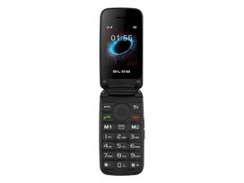 BLOW juodas telefonas senjorams su atverčiamu dangteliu S24
