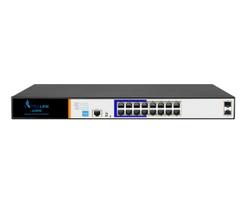 Extralink EX.3807 tinklo komutatorius Valdomas L2 Gigabit Ethernet (10/100/1000) Maitinimas per Eternetą (PoE) 1U Juoda, Pilka