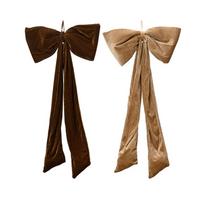 Eglutės žaisliukas Decoris Bow Plush, rudas, 100 cm