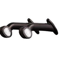 Žibintų rinkinys LED 12/24V lenktas raudona/balta/geltona L-171mm TT.12197