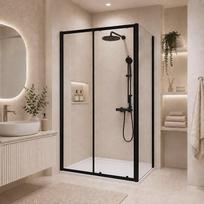 Dušo kabina CITY Asti 120x80 black
