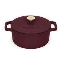 Ketaus troškinimo puodas BERLINGERHAUS LEONARDO, purpurinės sp., ø24 cm, 4,35 L