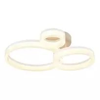 Lubinis LED šviestuvas GLOBO ZARA, 24W, 3000K, 2740lm, matinės baltos/smėlio sp, 51x40,5x12,5cm
