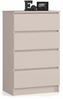 Komoda Akord K60 4SZ CLP PK, kašmyro sp., 99 cm x 60 cm x 40 cm