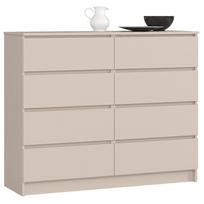 Komoda Akord K120 8SZ CLP PK, kašmyro sp., 99 cm x 120 cm x 40 cm