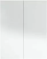 Veidrodinė vonios spintelė, balta, 60x15x75cm, MDF, blizgi
