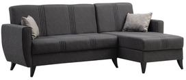 Kampinė sofa - lova Hanah Home Zaden 730MST1312, tamsiai pilka sp., 130 x 218 cm x 86 cm