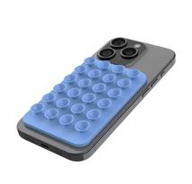 Fixed | MagMate | MagSafe Holder With Suction Cups | Apple | iPhone 12 and newer, or any phone with a MagSafe case | Liquid Silicone | Blue