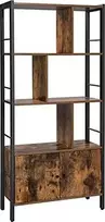 Songmics VASAGLE 4 lentynų pastatoma knygų lentyna su spinta, 74 x 30 x 154.5 cm, LBC022B01