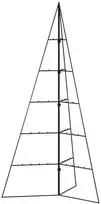 Metalinė Kalėdų eglutė, juodos spalvos, 100 cm