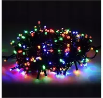 Eu Sandelis Vidaus/išorės spalvota elektrinė lempučių girlianda 200 LED LAMP02MULTI