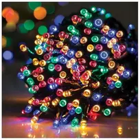 Eu Sandelis Vidaus/išorės spalvota elektrinė lempučių girlianda 300 LED LAMP03MULTI