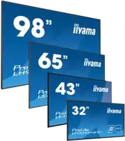 Monitorius iiyama ProLite LH7564UHS-B1AG, 190.5 cm (75), 4K, USB, USB-C, RS232, Ethernet, Wi-Fi, Android, kit (RS232), juodas