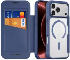 Dėklas DUX DUCIS case SKIN X PRO compatible with MagSafe for iPhone 18 Pro / 17 Pro (Open Ring Version) mėlynas