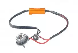 Canbus rezistorius LED lemputėms S25 1156 BA15s 50W 6Ω su lizdu ir jungtimi