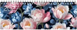 Timer Kalendorius MEMO Tulips 2027, 290 x 110 mm, kartoninis