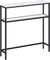 VASAGLE siauras konsolinis staliukas su 2 lentynomis, 80 x 20 x 80 cm, LNT130W59