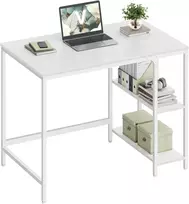 VASAGLE kompiuterinis stalas 100 x 50 x 76 cm su 2 lentynomis LWD046W01V1
