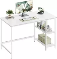 VASAGLE kompiuterinis stalas su 2 lentynomis, 120 x 60 x 76 cm, LWD047W44