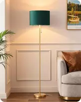 EDISHINE retro grindinis LED šviestuvas su žaliu aksominiu gaubtu, E27, 145 cm, EDISHINE-016