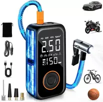Dictien belaidis padangų kompresorius 150 PSI, 8000 mAh, su LCD ekranu QC-001B