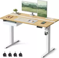 VASAGLE elektrinis reguliuojamo aukščio biuro stalas 120 x 60 cm LSD112N01