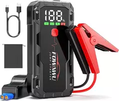 FOWAWU automobilio užvedimo įrenginys 6000 A, 22800 mAh, 12 V, F804