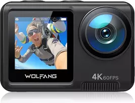 WOLFANG sporto kamera 4K 60 FPS, 20 MP, Wi-Fi, atspari vandeniui iki 40 m GA420
