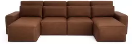 Citysofa U formos kampinė sofa-lova Jordaan - Plytų