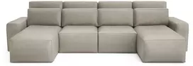 Citysofa U formos kampinė sofa-lova Jordaan - Kreminė