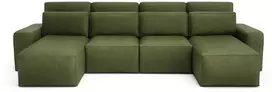 Citysofa U formos kampinė sofa-lova Jordaan - Kaki