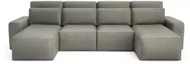 Citysofa U formos kampinė sofa-lova Jordaan - Pelenų