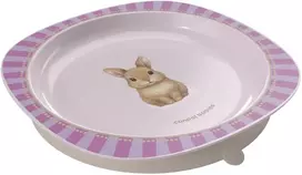 CANPOL BABIES lėkštė su pritvirtinimu, 23 cm, Woodland Rožinė, 32/403_PIN